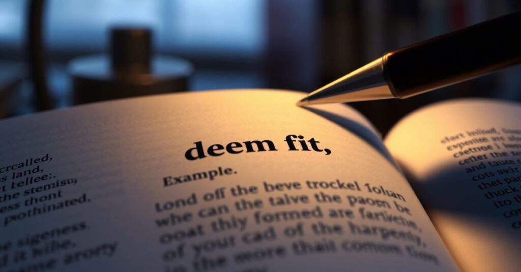 “Deem Fit” – Meaning & Correct Usage (With Examples) 
